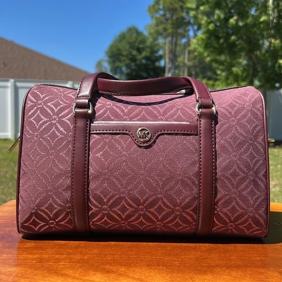 Michael Kors Burgundy Satchel - Picture 9 of 16